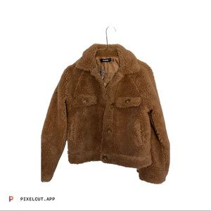 Missguided Faux Fur Teddy Jacket